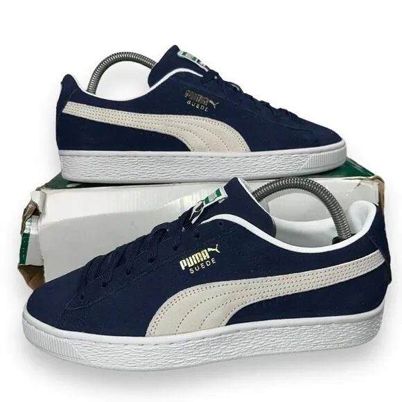 Puma Suede Classic XXI Sneakers Peacoat Blue / Off White 374915-04 Men's 8