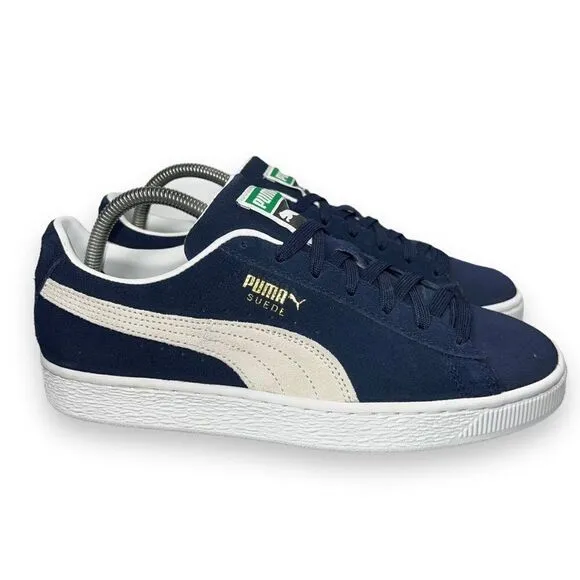 Puma Suede Classic XXI Sneakers Peacoat Blue / Off White 374915-04 Men's 8
