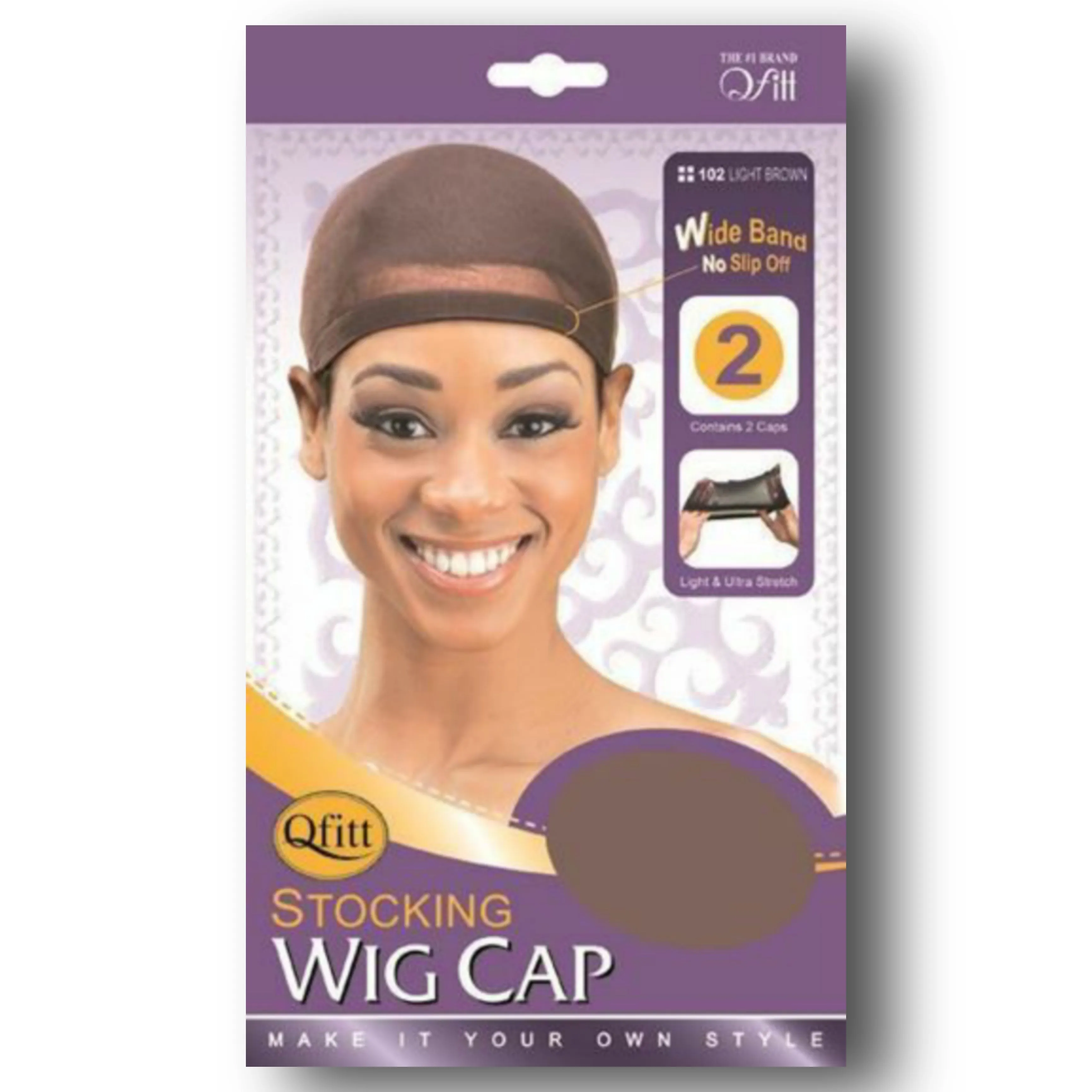 Qfitt 2pc Stocking Wig Cap