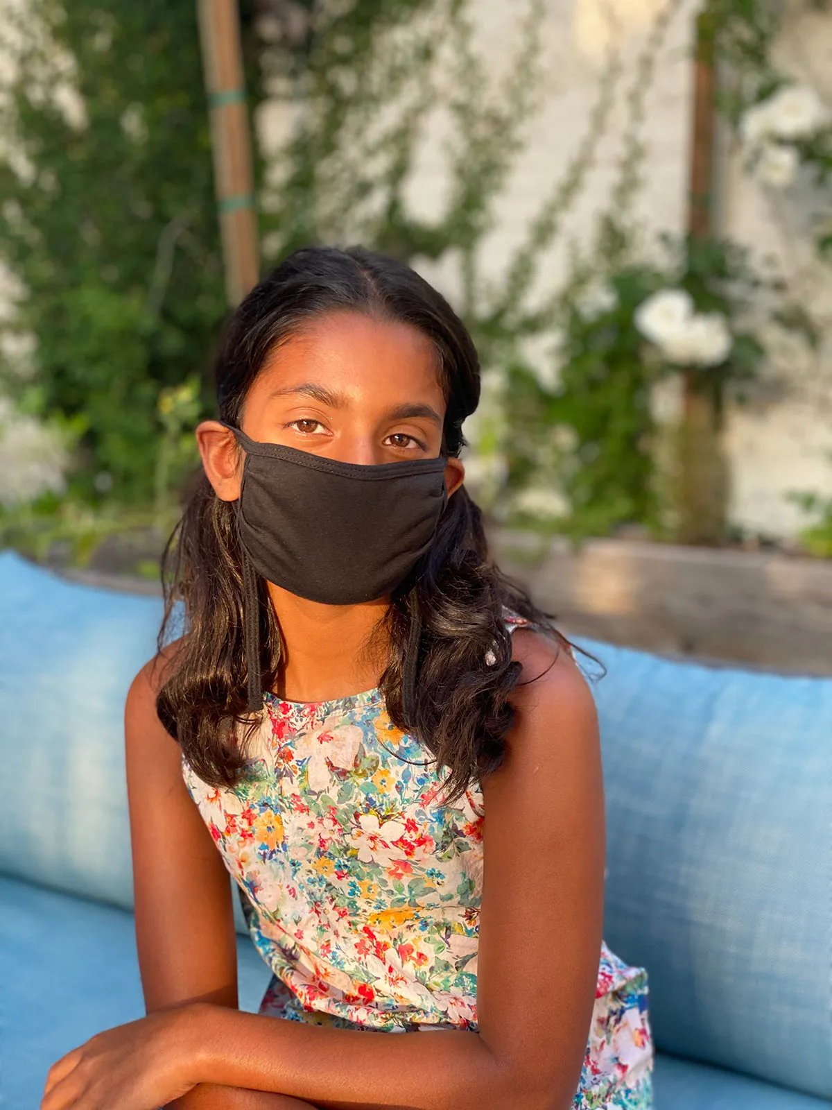 "Be Safe. Be Kind" Adjustable Jersey Mask - Pack of 2, Navy