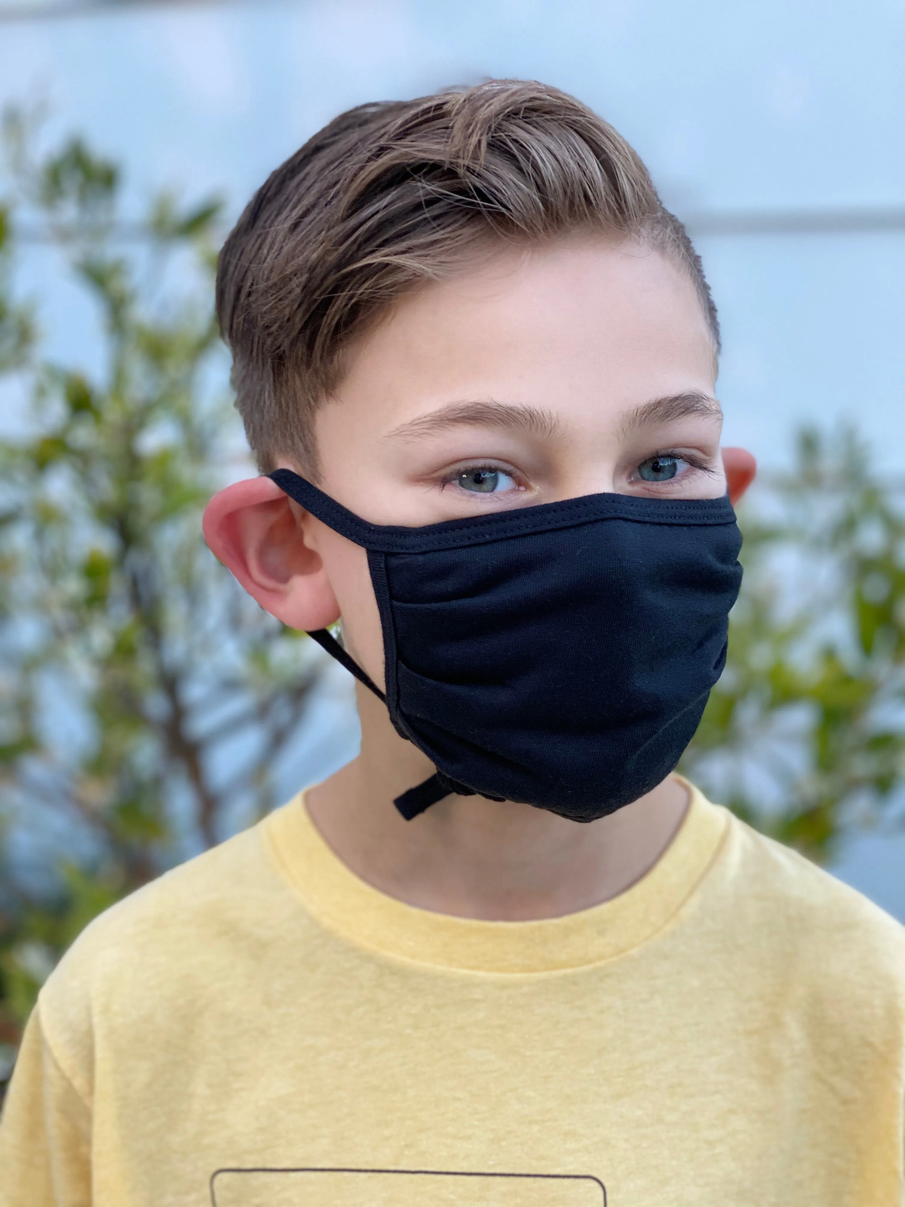 "Be Safe. Be Kind" Adjustable Jersey Mask - Pack of 2, Navy