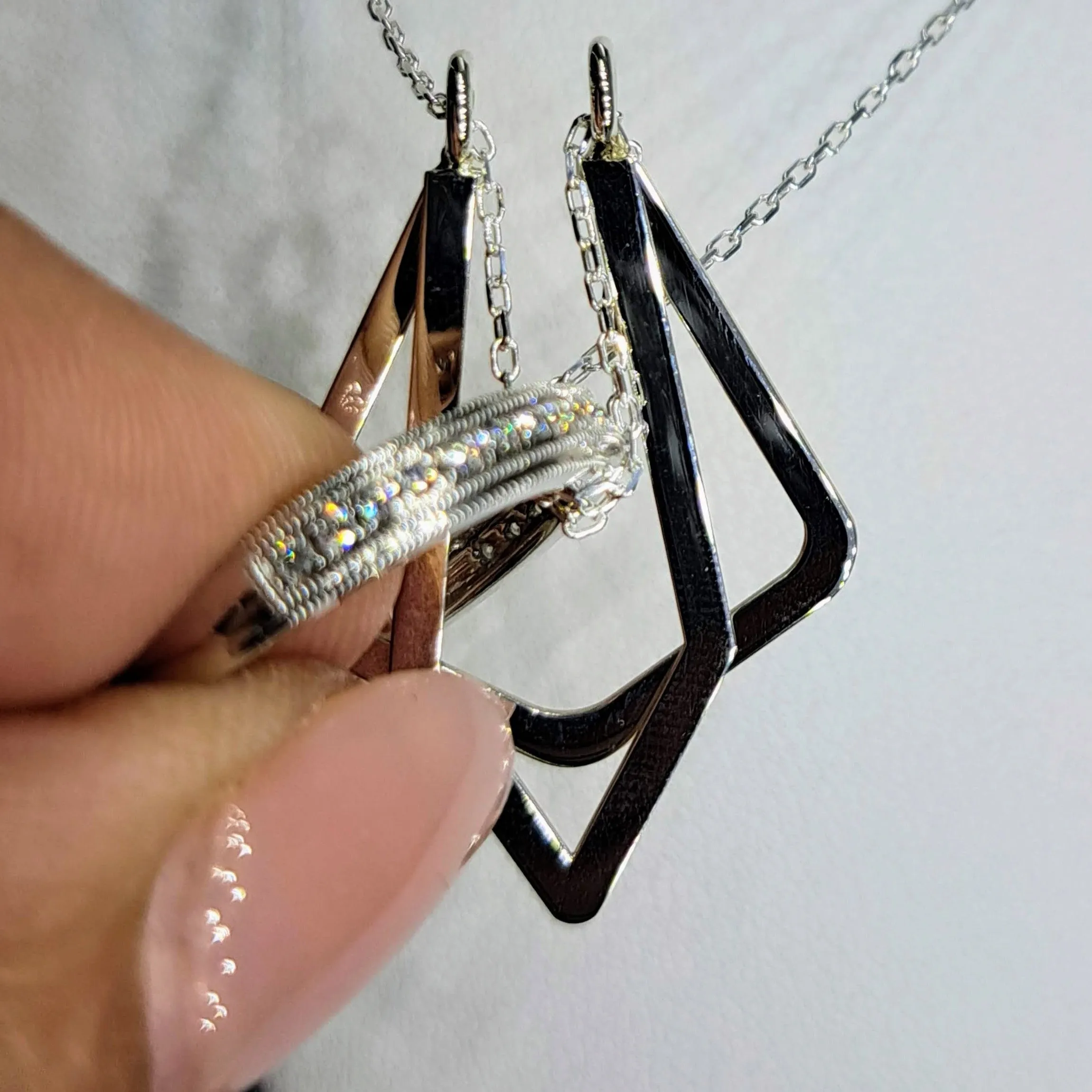 "Ring-A-Ling" 16"-18" Ring Keeping Necklace - Sterling or Gold Over Sterling