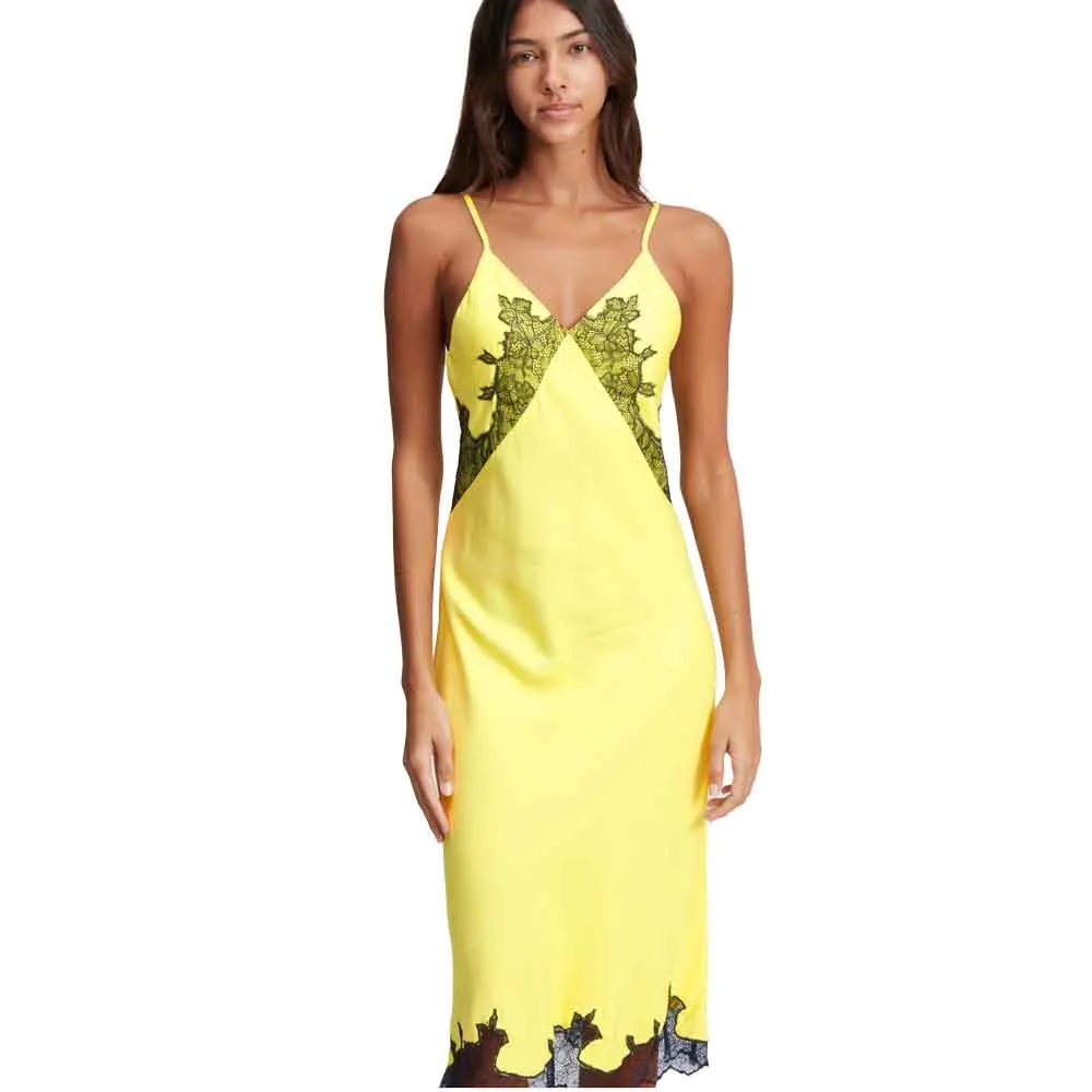 Rag & Bone Logan Lace Detail Slip Dress