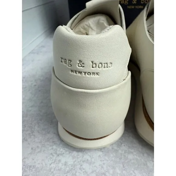 Rag &amp; Bone Women’s Sneakers NY Dylan Elastic Runner in Cream Size 41 (US 11)
