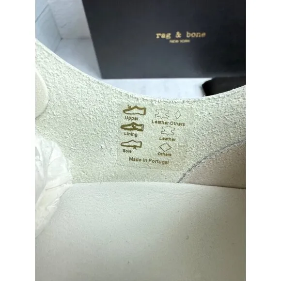 Rag &amp; Bone Women’s Sneakers NY Dylan Elastic Runner in Cream Size 41 (US 11)