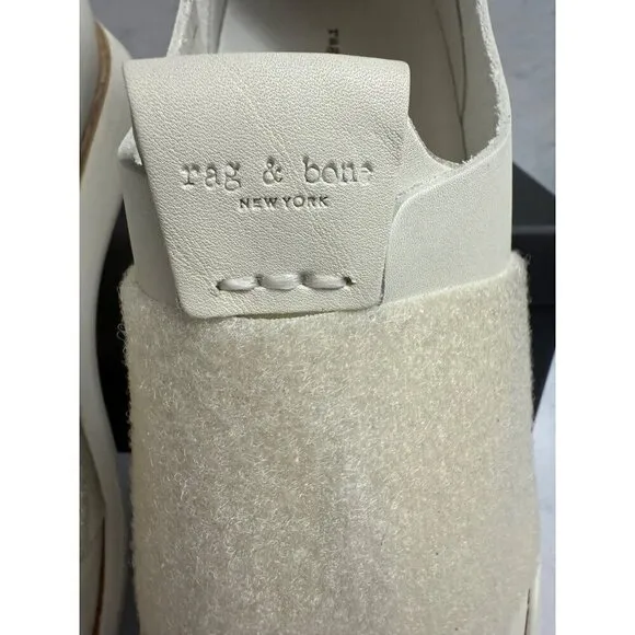 Rag &amp; Bone Women’s Sneakers NY Dylan Elastic Runner in Cream Size 41 (US 11)