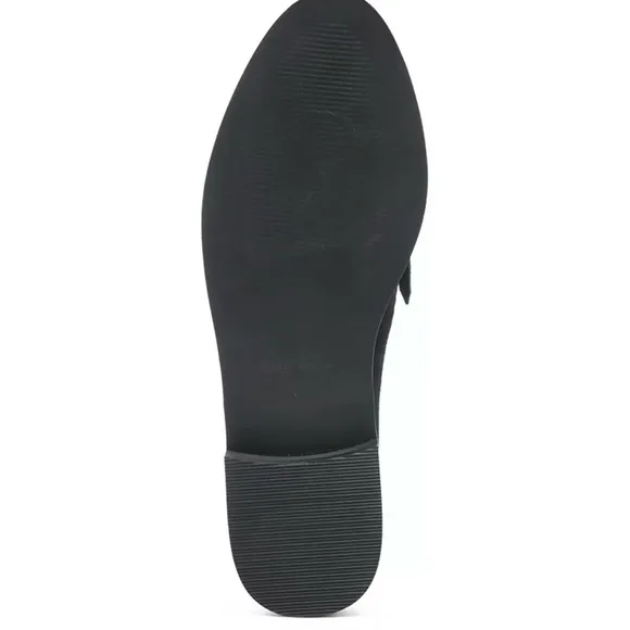 Rag &amp; Co Handcrafted NWT Size 6 Black Lena suede Mules