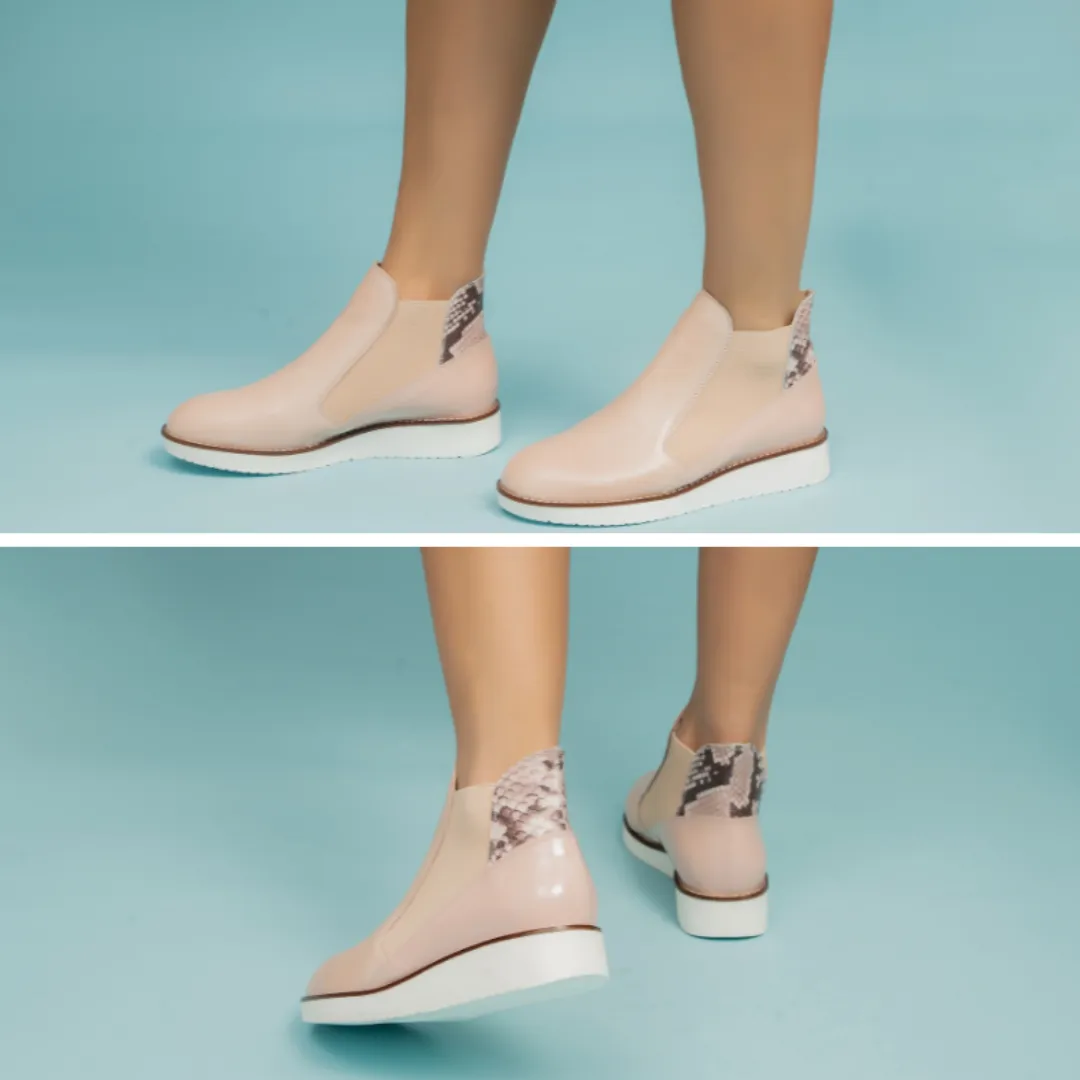 RALLY - Beige Snake Print