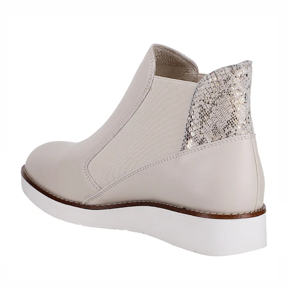RALLY - Beige Snake Print