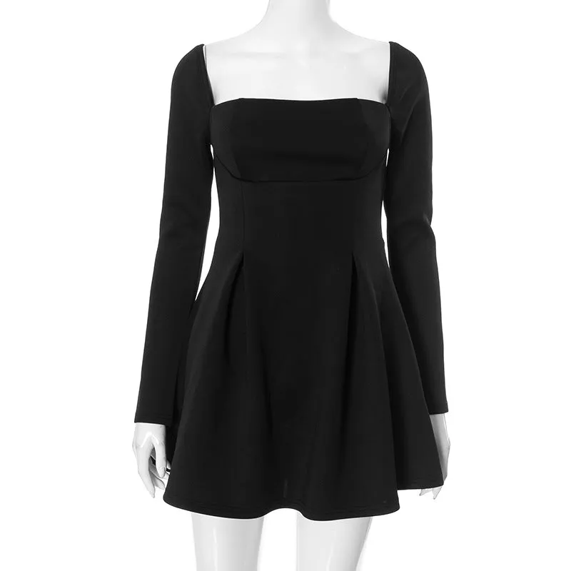 REALAIOT  Sanhu Lianjiang F24DS345 2025 women's clothing square collar halter bow decoration elegant simple dress wholesale