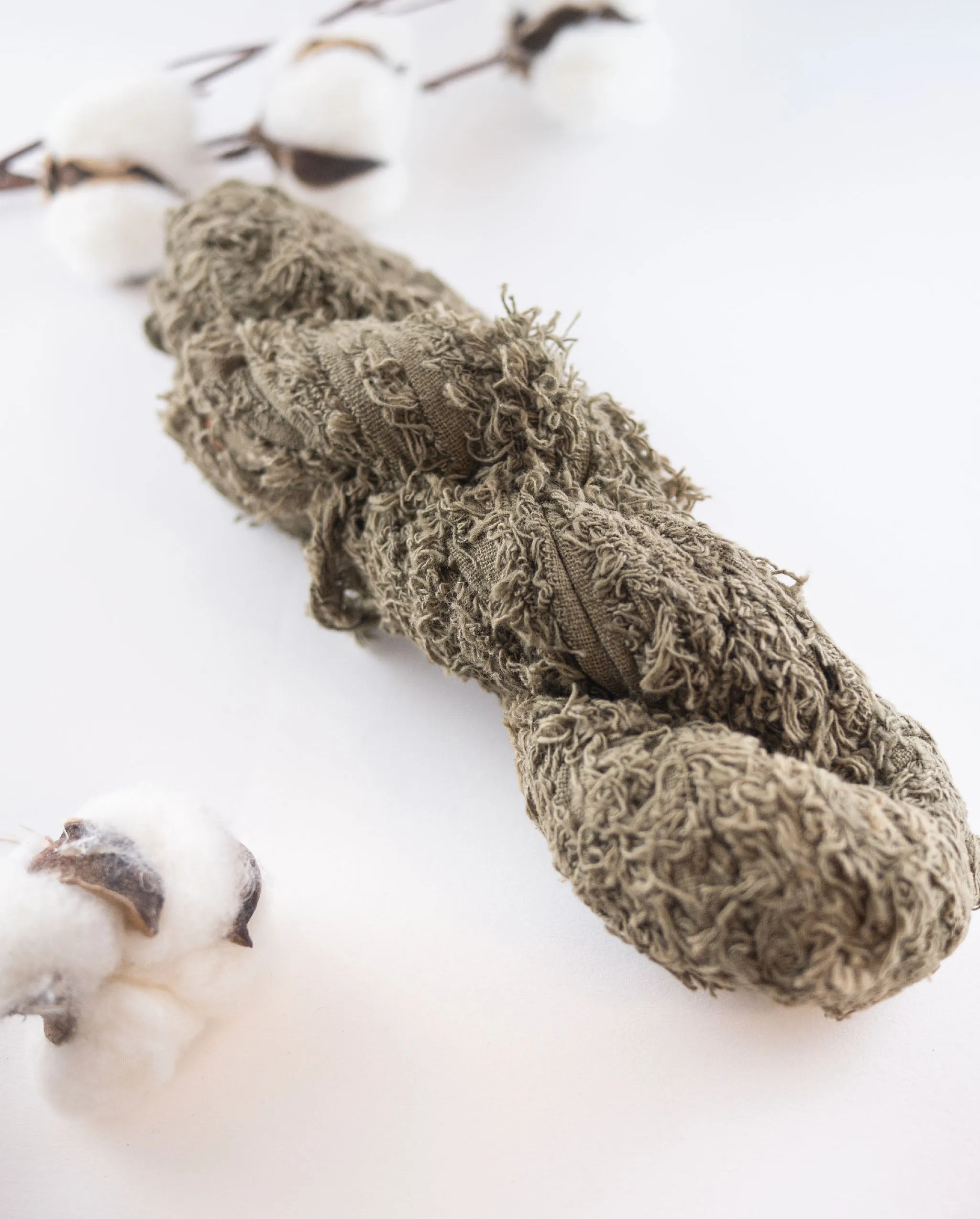 Recycled Cotton Frizz Ribbon, 30 m, 100 g