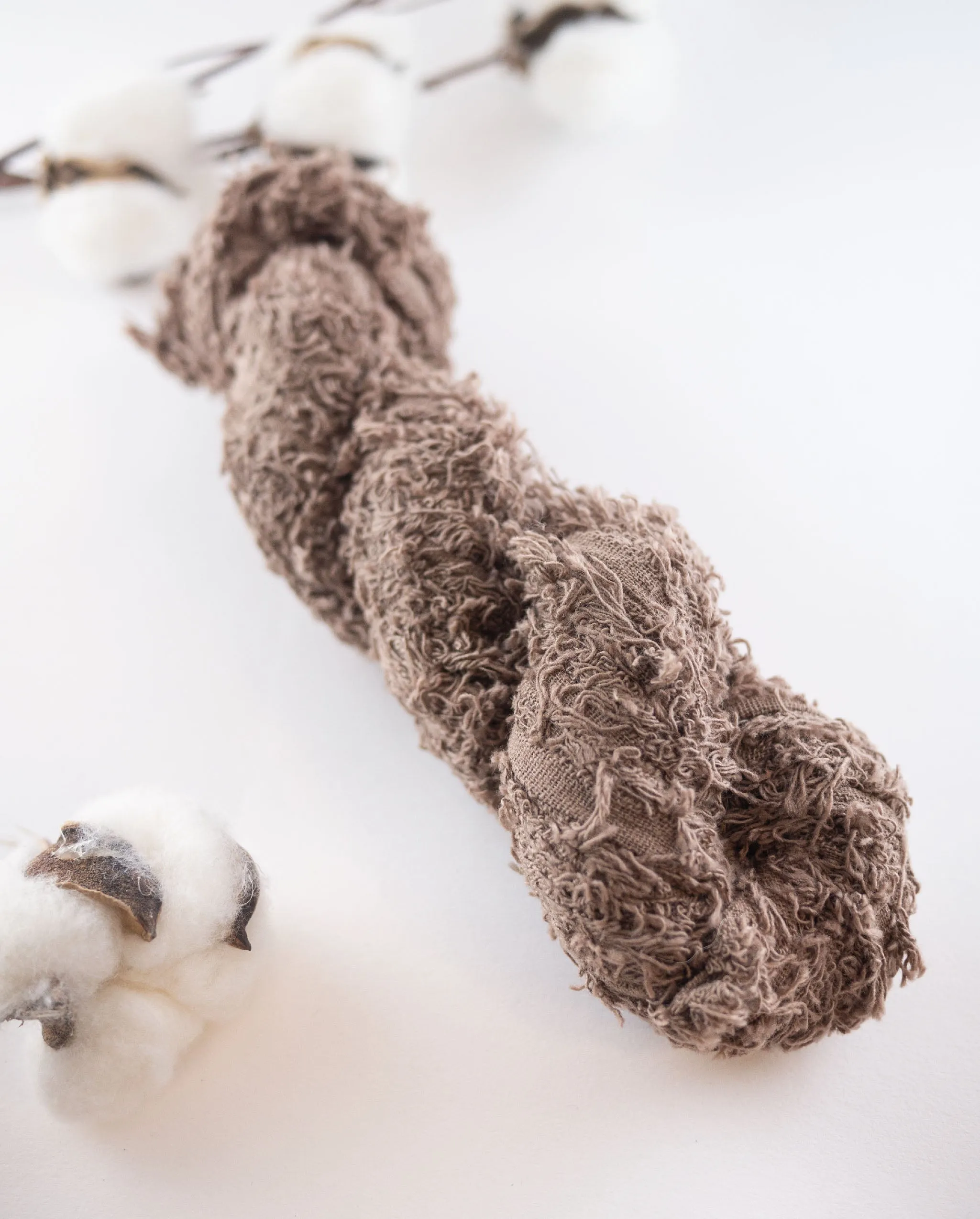 Recycled Cotton Frizz Ribbon, 30 m, 100 g