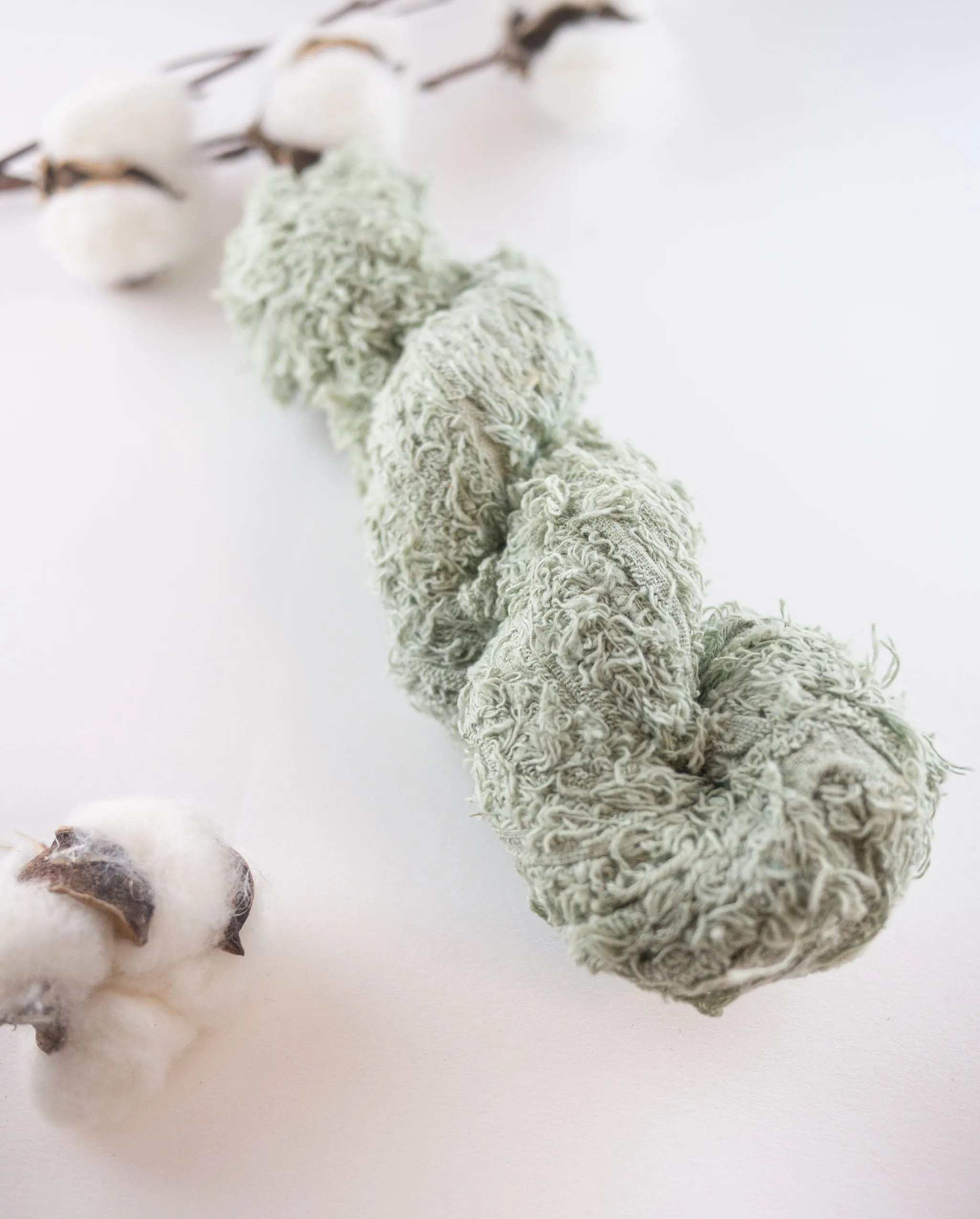 Recycled Cotton Frizz Ribbon, 30 m, 100 g