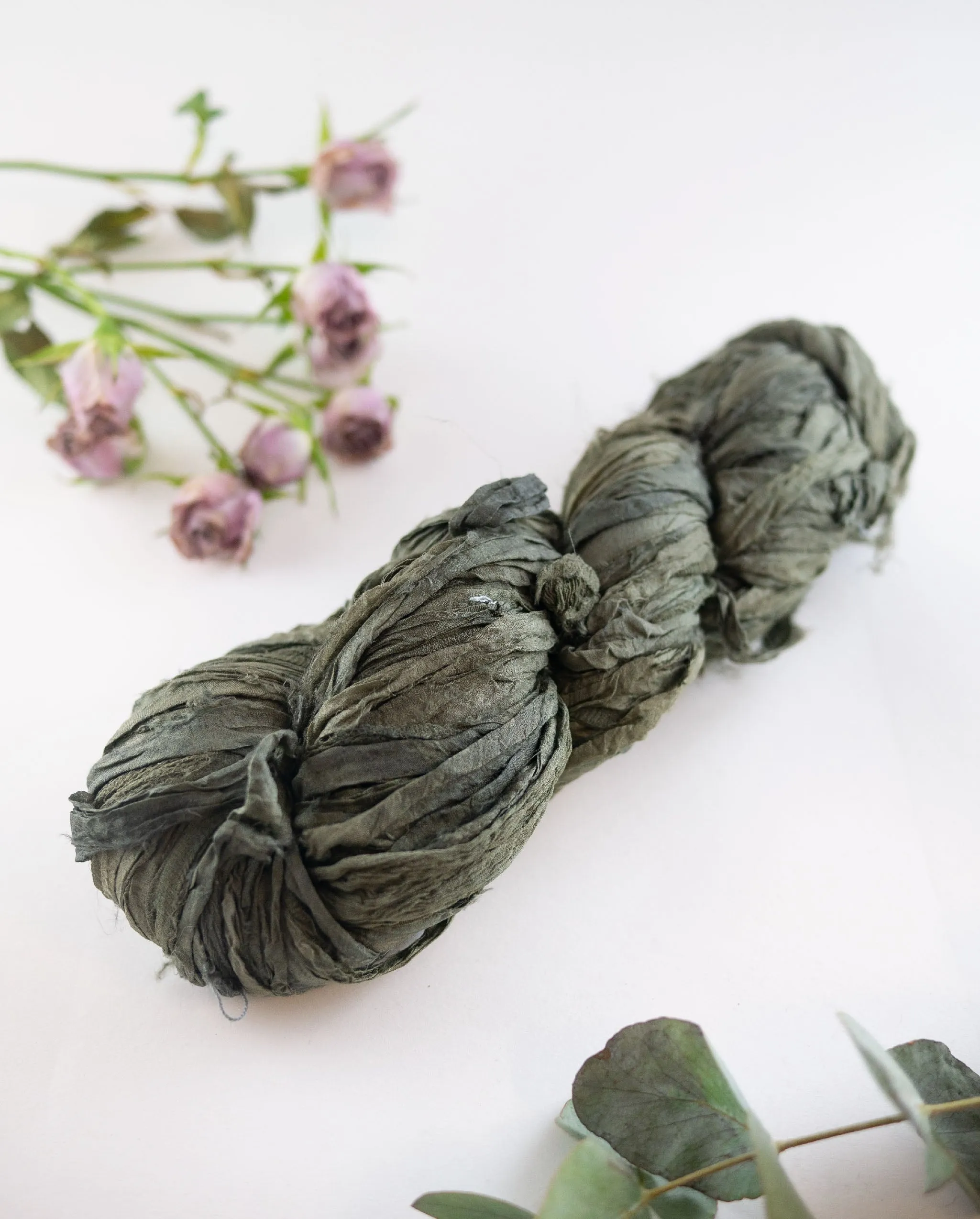 Recycled silk chiffon ribbon, 100g