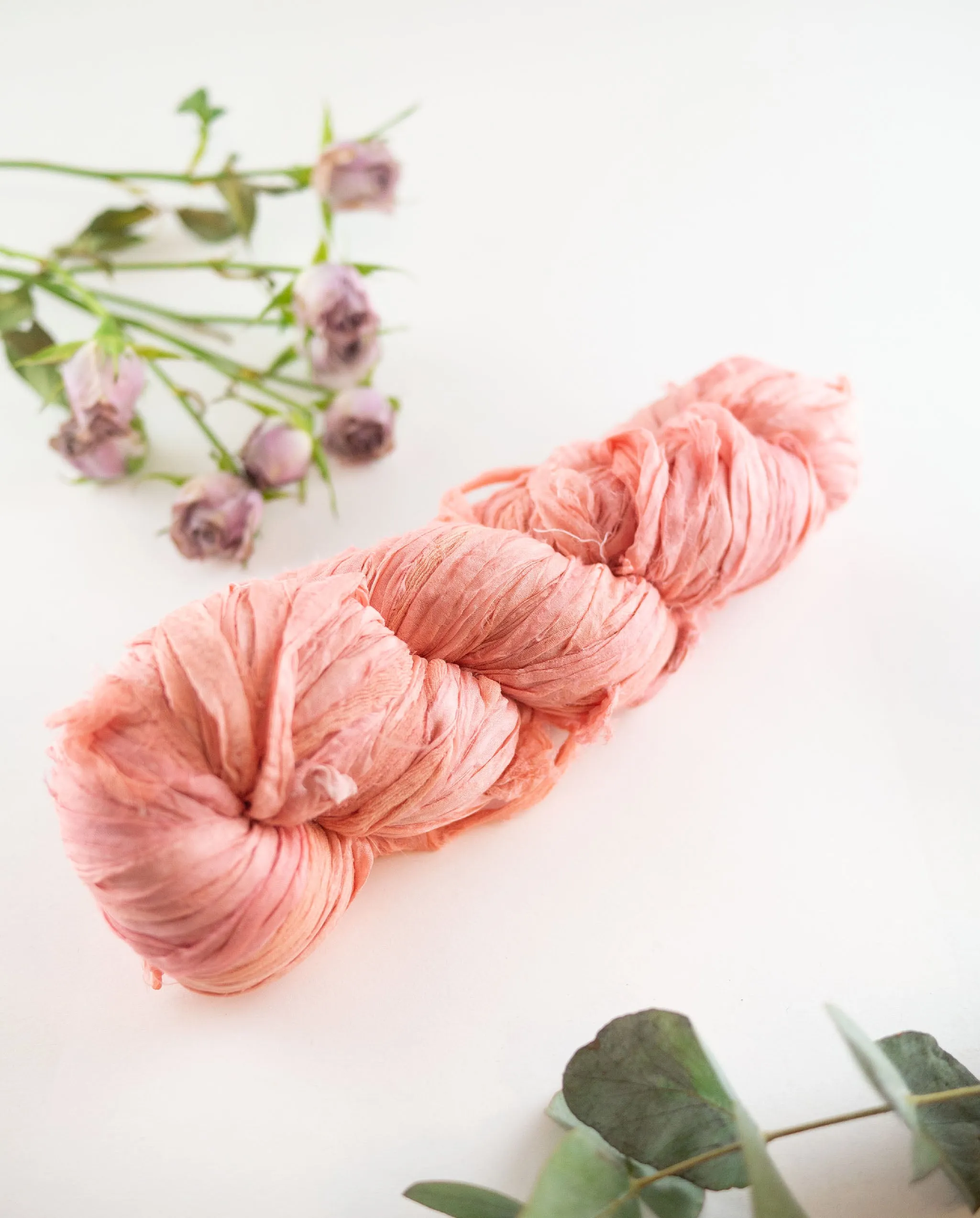 Recycled silk chiffon ribbon, 100g