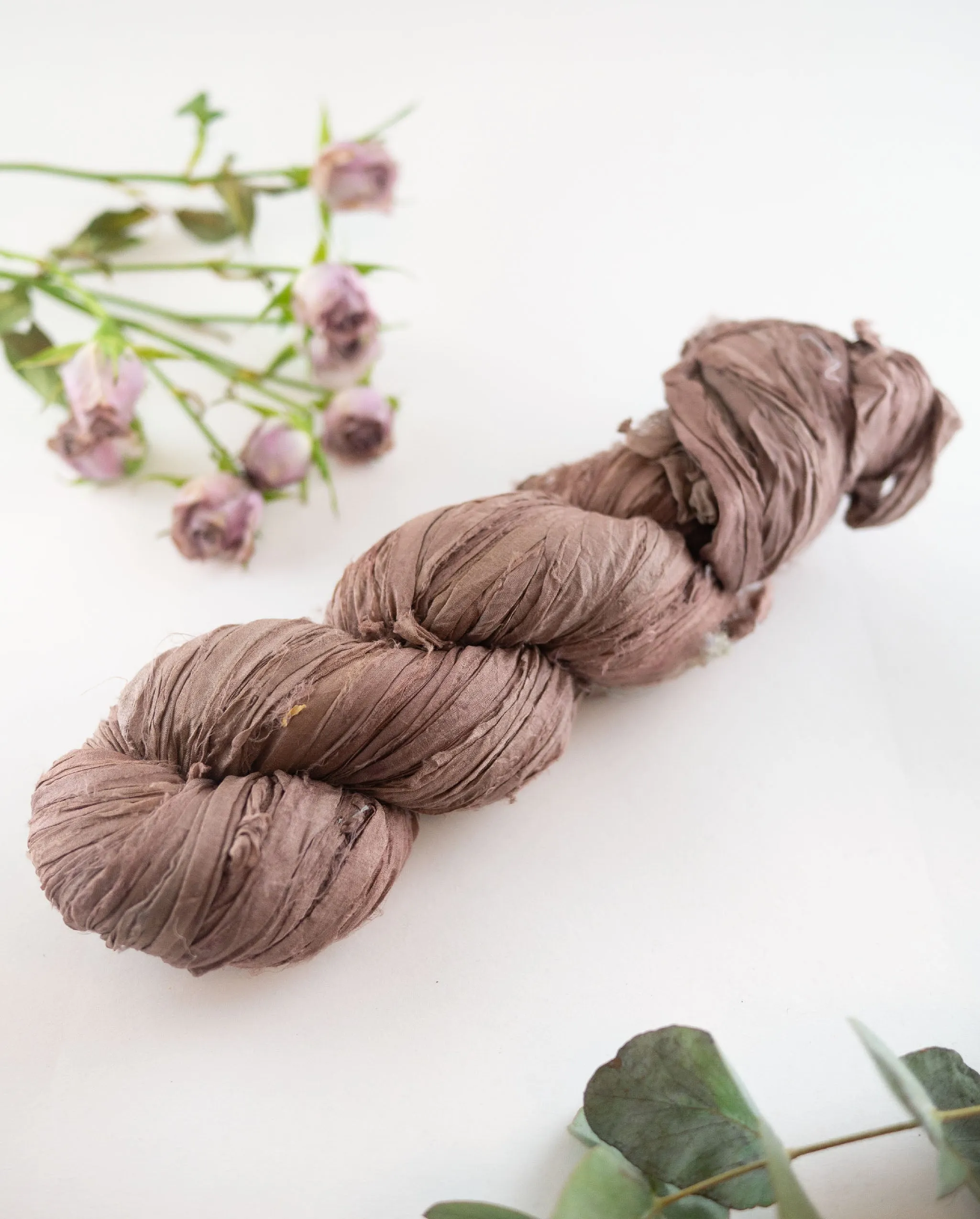 Recycled silk chiffon ribbon, 100g