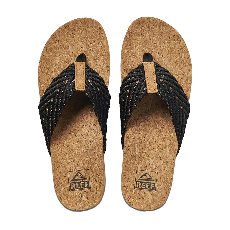 Reef Cushion Strand Black Natural Ladies