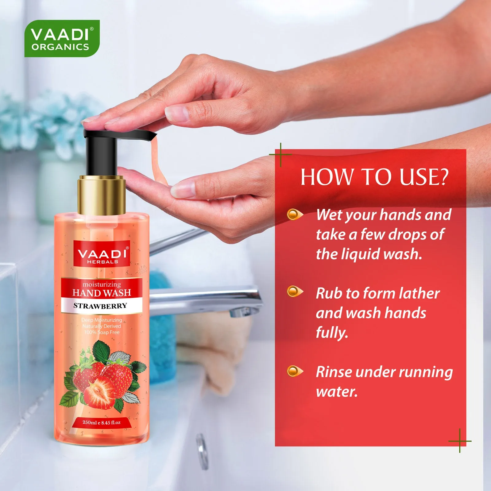 Rejuvenating - Pack of 2 Luxurious Handwash - Olive & Strawberry (250 ml x 2)