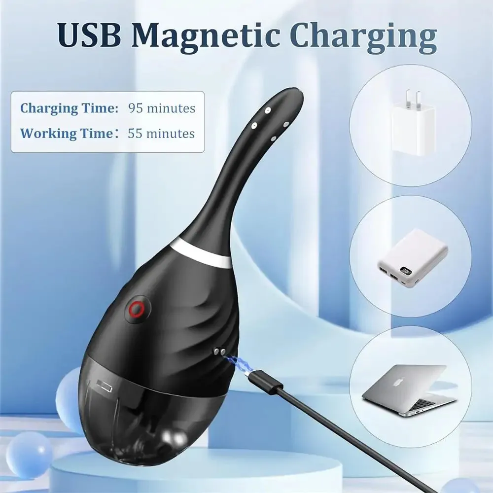 Remote Control Reusable Anal Douche Bottle for Colon Cleanse Men