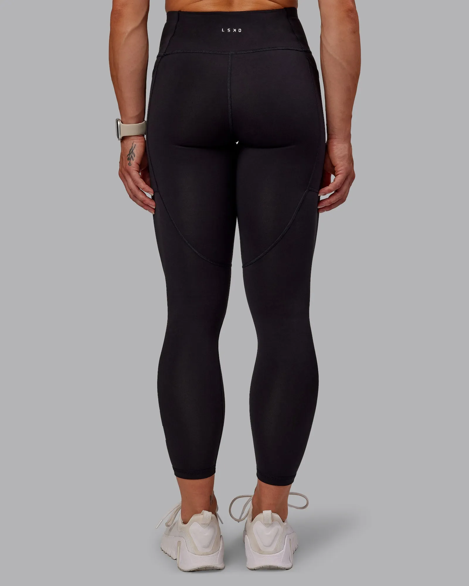 Rep 7/8 Length Tight - Black-Azure Blue