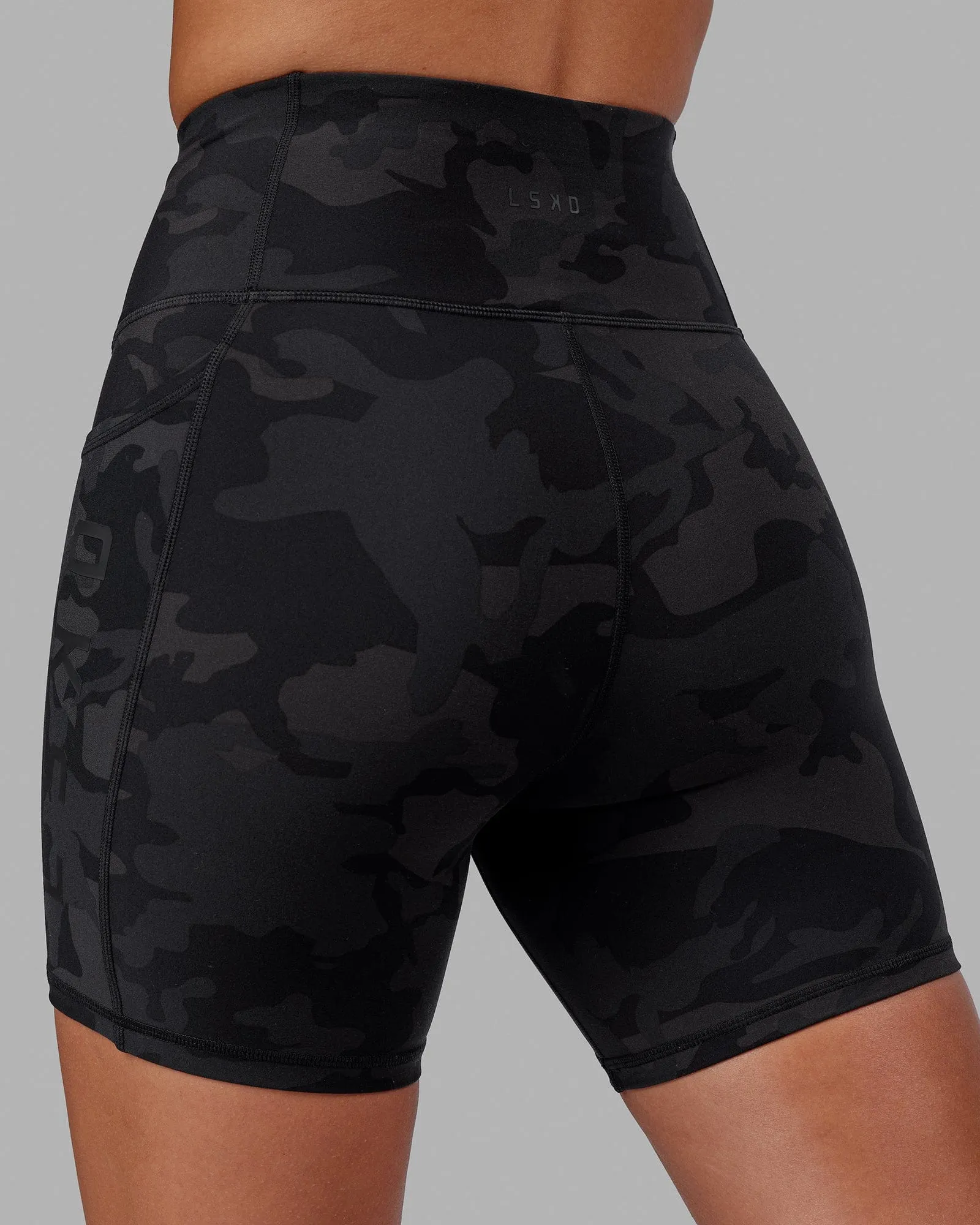 Rep Mid Short Tight - Black-Camo