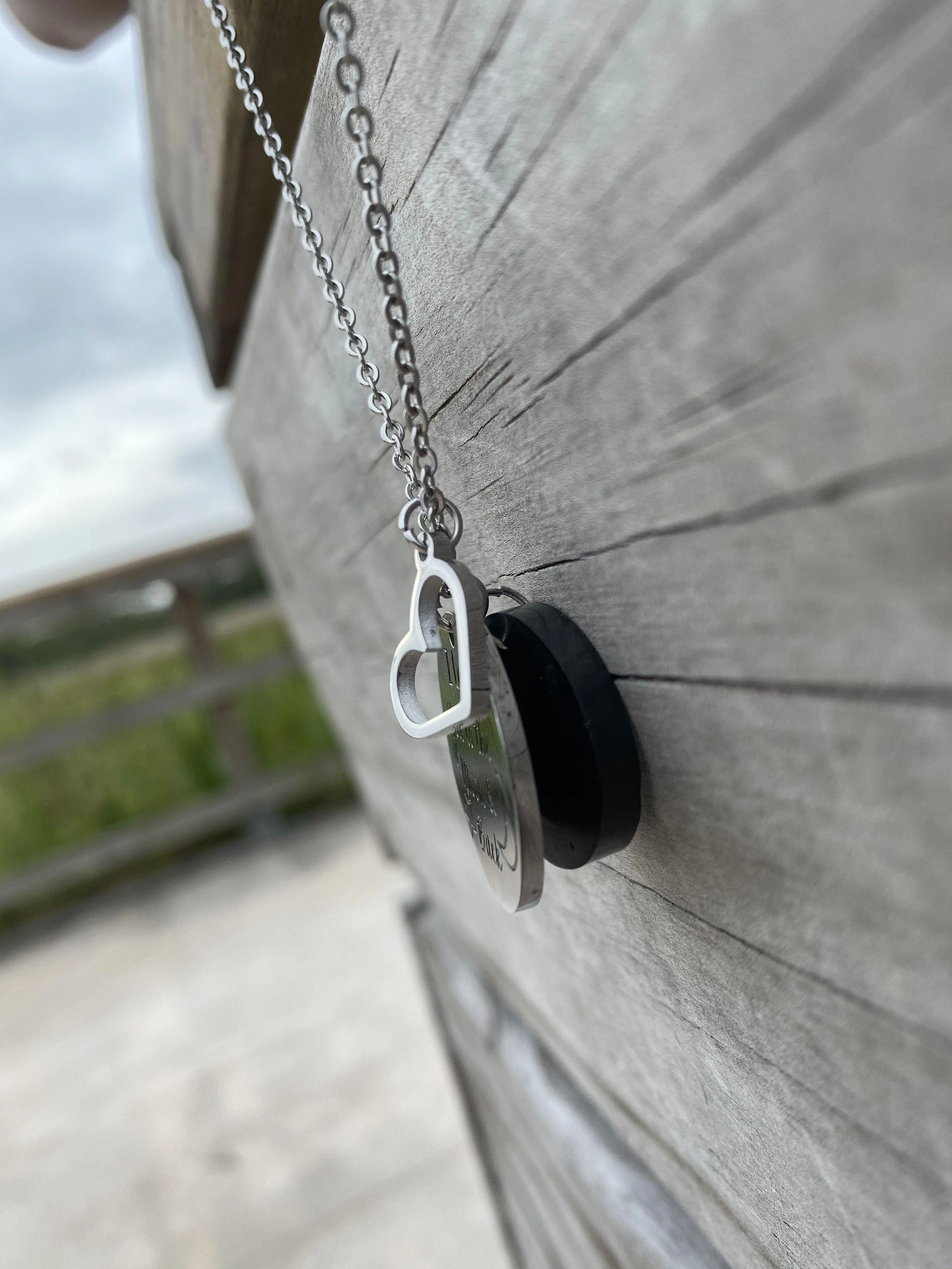RETIRED - Shungite Pendant: Love You to the Moon & Back - Adjustable for Adults and Kids