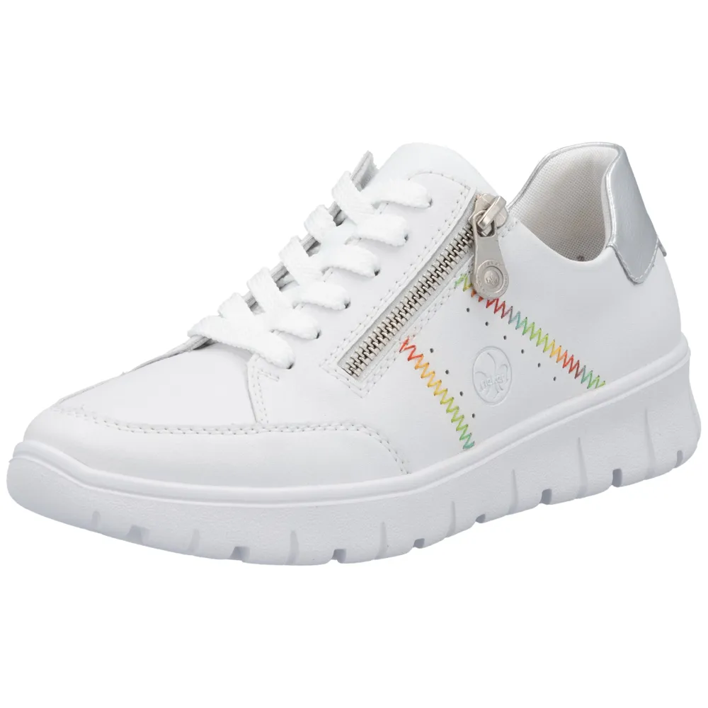 Rieker N1313-80 (Buxton) White Shoes