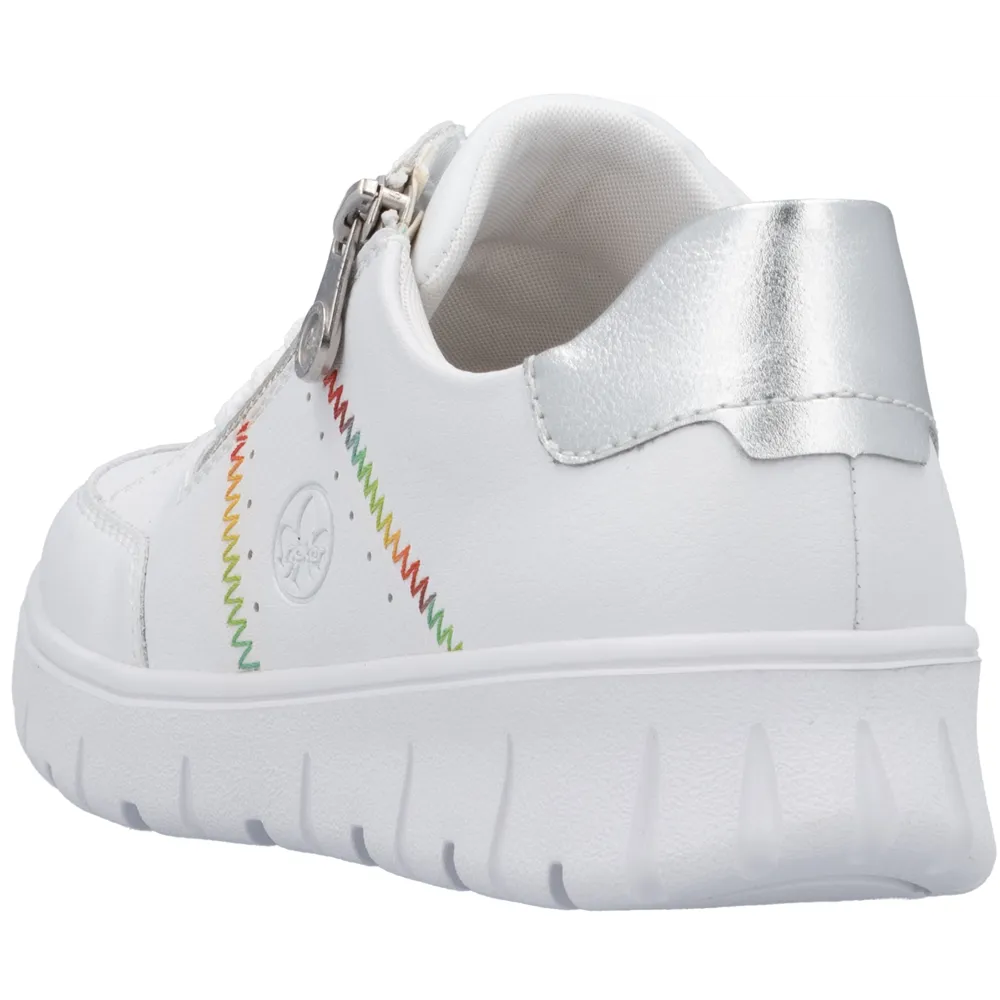 Rieker N1313-80 (Buxton) White Shoes