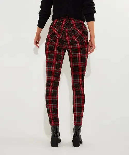 Rocker Check Trouser | Red | Joe Browns