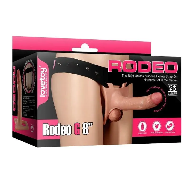 Rodeo Hollow G Strap On Set 8in