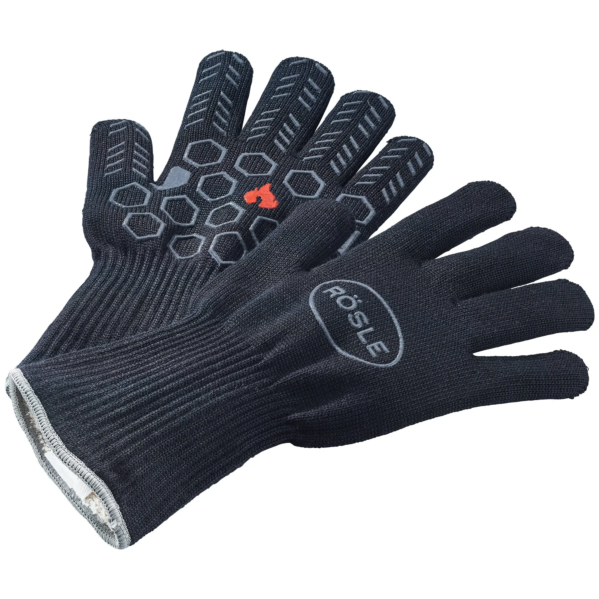 Roesle Premium Grill Gloves Flame Retardant Black - 2 Pieces