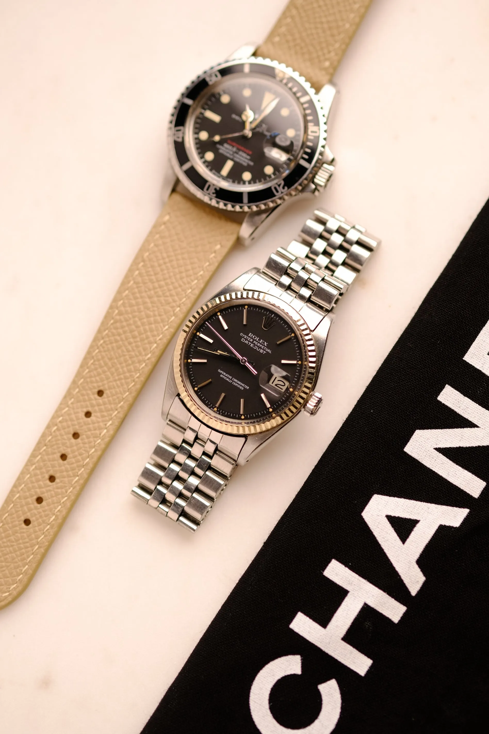 Rolex Datejust 1601 Black Matte Dial Pumpkin Patina - 1963