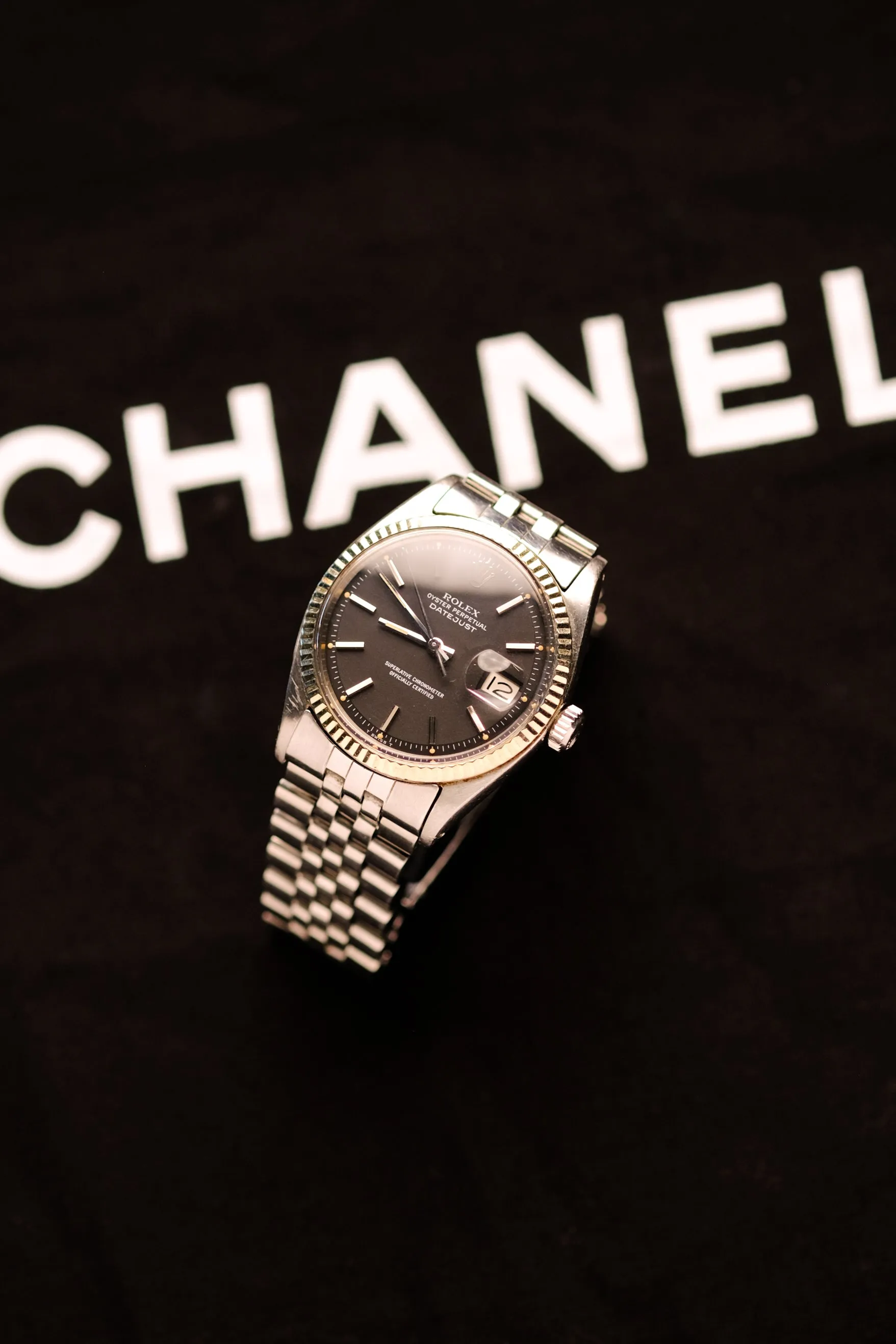 Rolex Datejust 1601 Black Matte Dial Pumpkin Patina - 1963