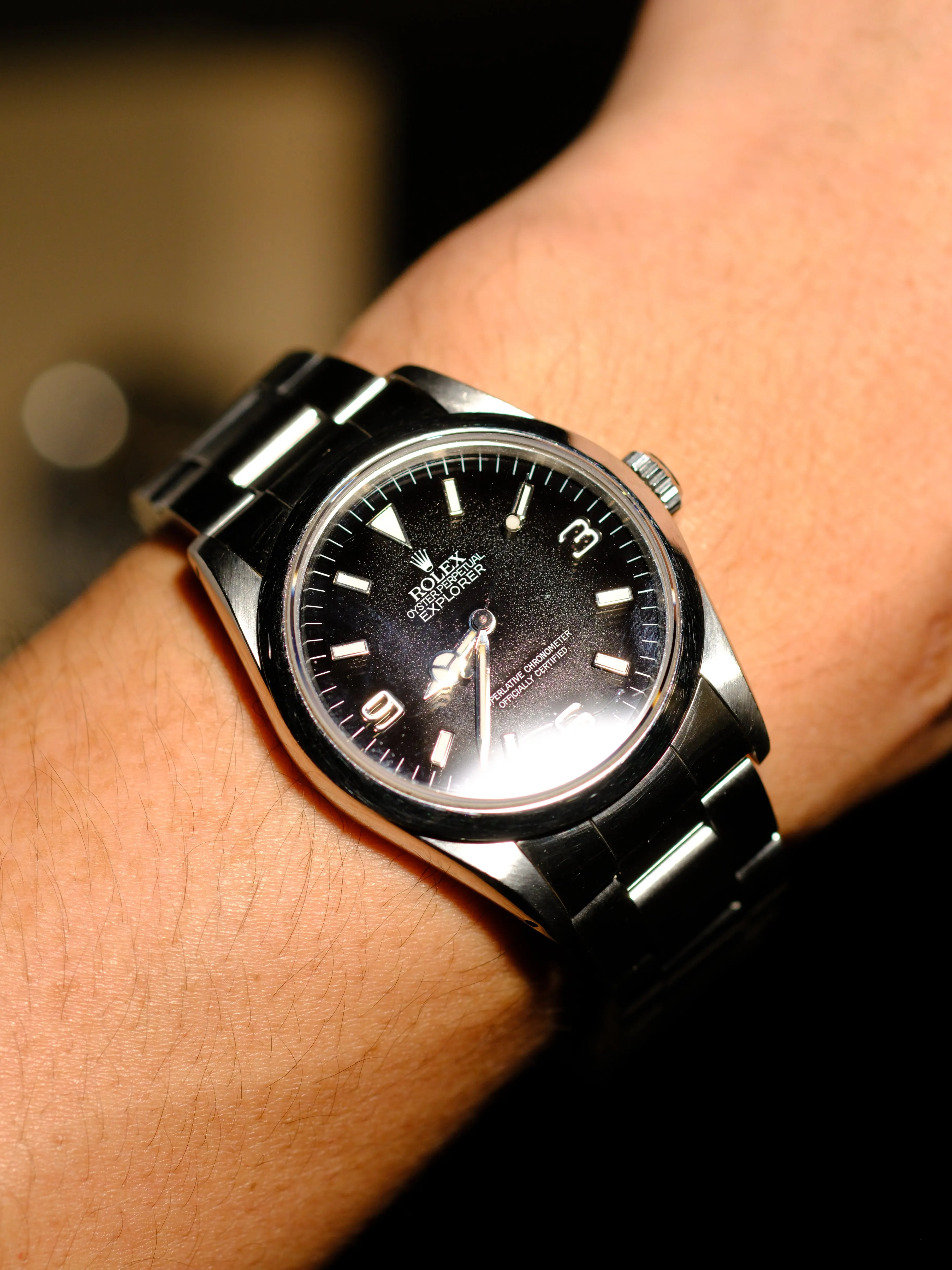 Rolex Explorer 1 14270 Tritium Satin Dial - 1991