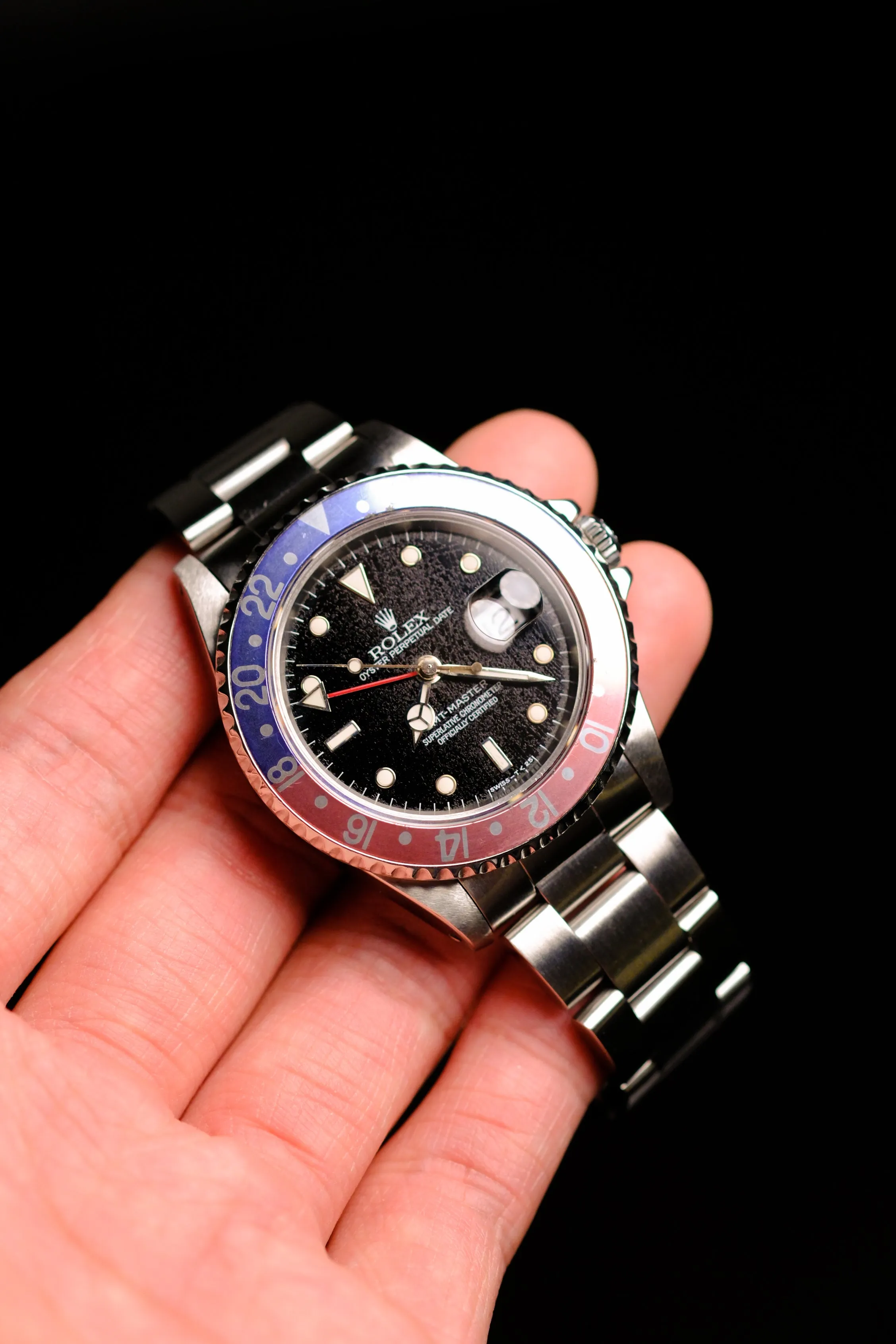 Rolex GMT Master I Pepsi 16700 Frosted Dial w/Faded Bezel - 1996