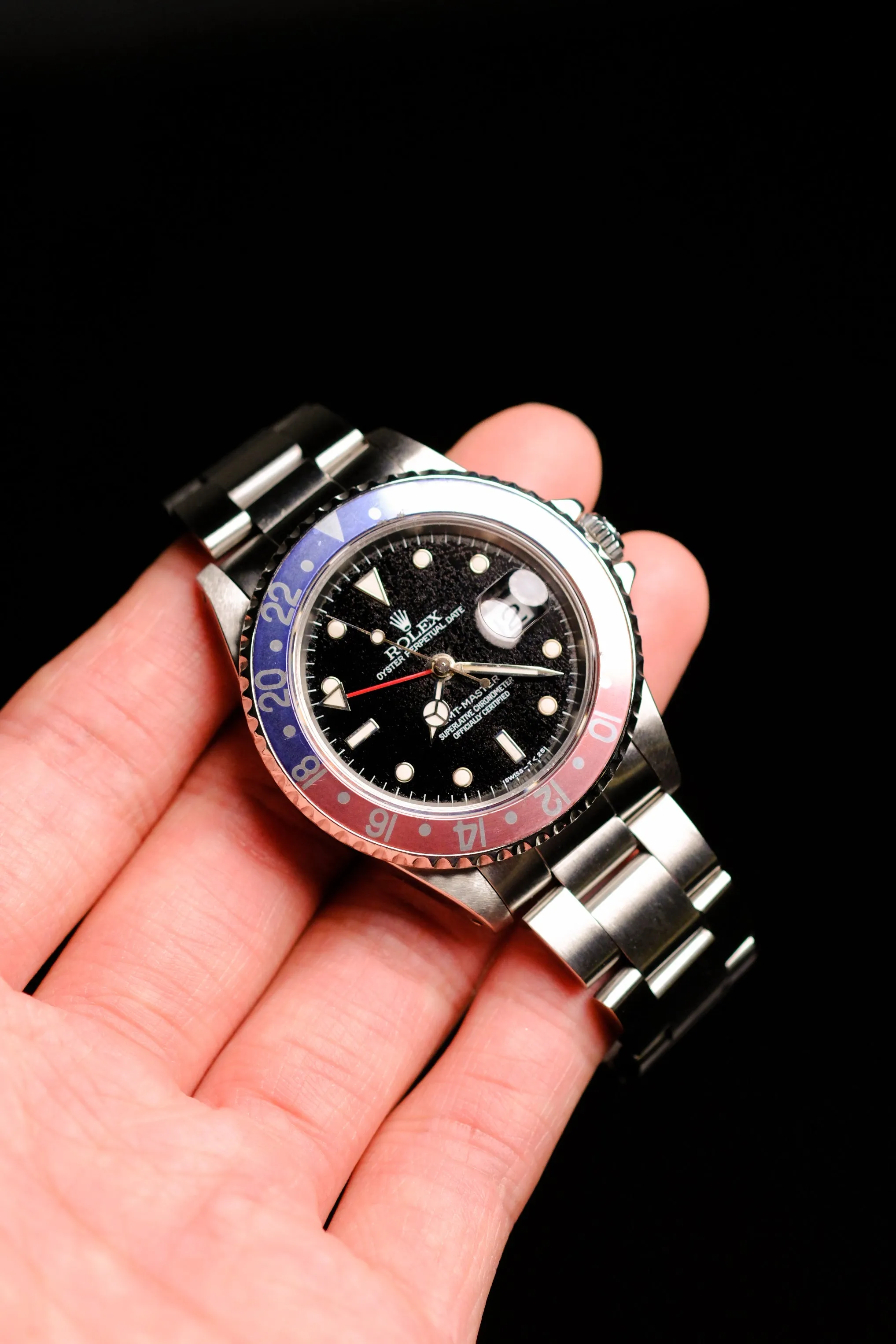 Rolex GMT Master I Pepsi 16700 Frosted Dial w/Faded Bezel - 1996