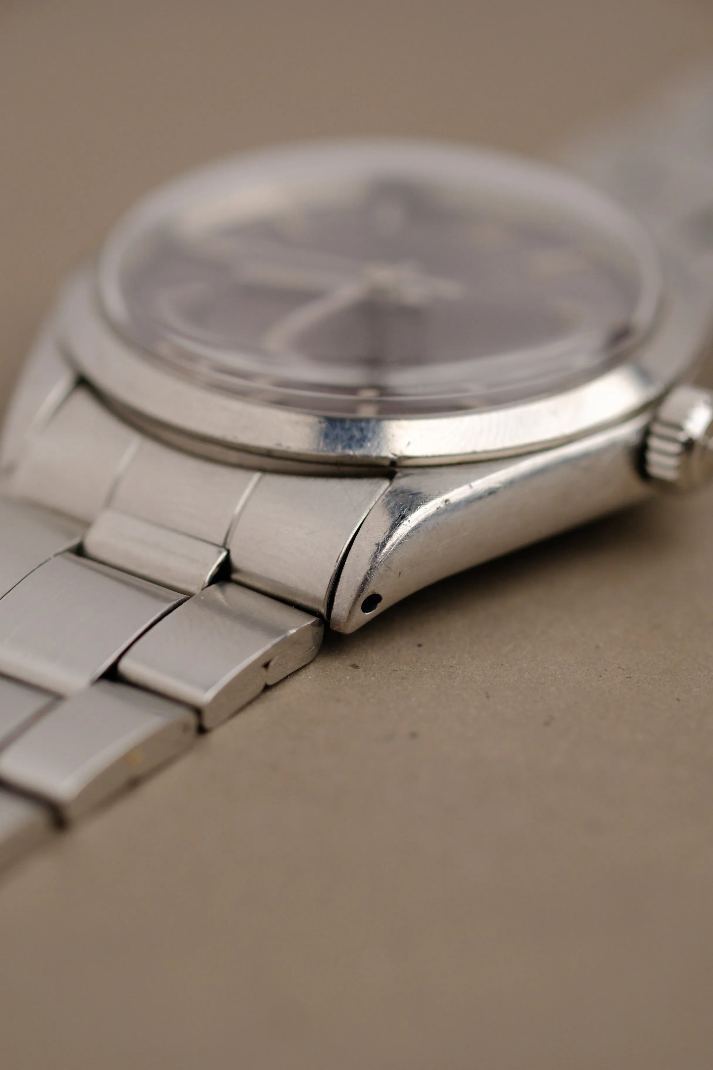 Rolex Oyster Date 1002 Lavender Dial w/ Service Paper - 1968