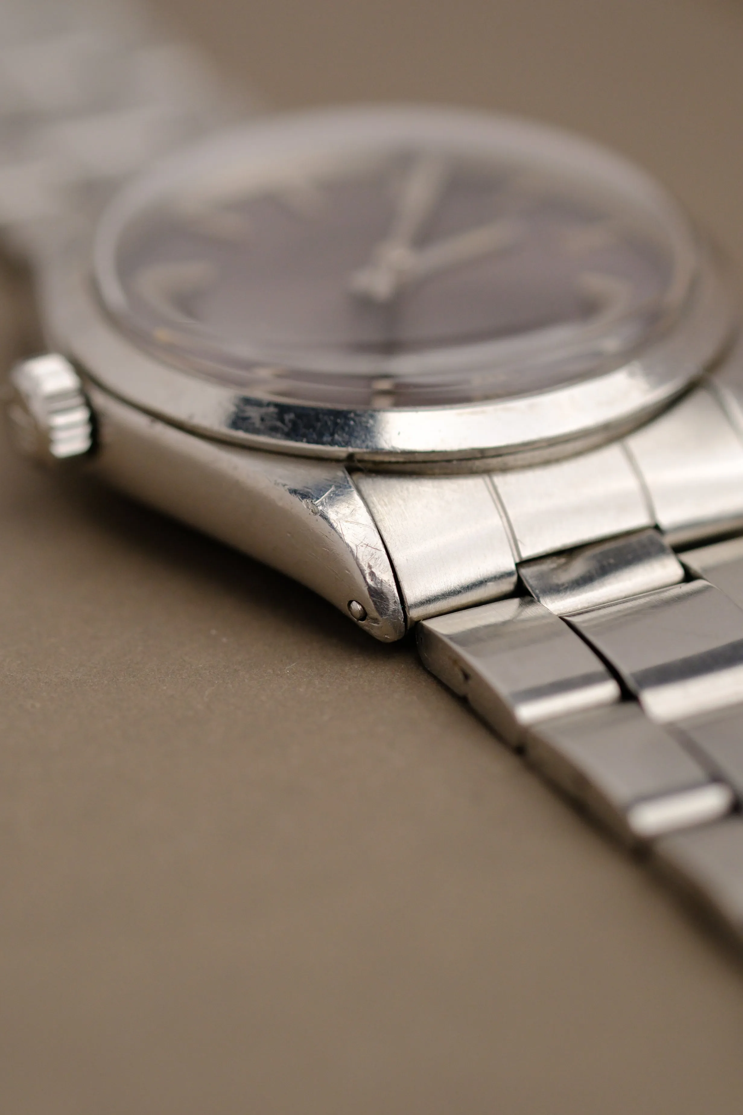 Rolex Oyster Date 1002 Lavender Dial w/ Service Paper - 1968
