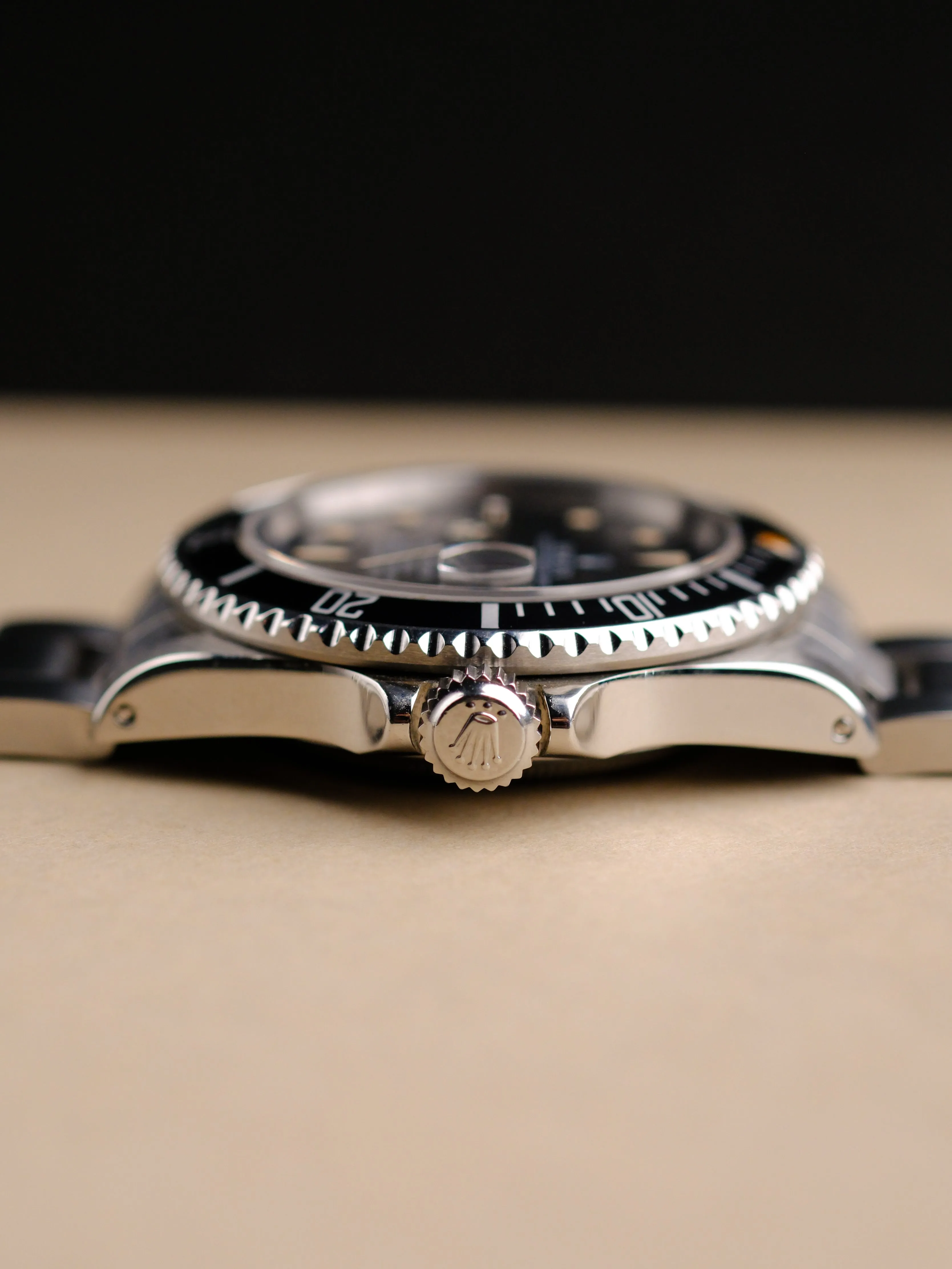 Rolex Submariner 16800 Satin Dial w/Cream Patina & Service Papers - 1986