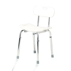 Roma Shower Chair with Back | Aluminium | Adjustable