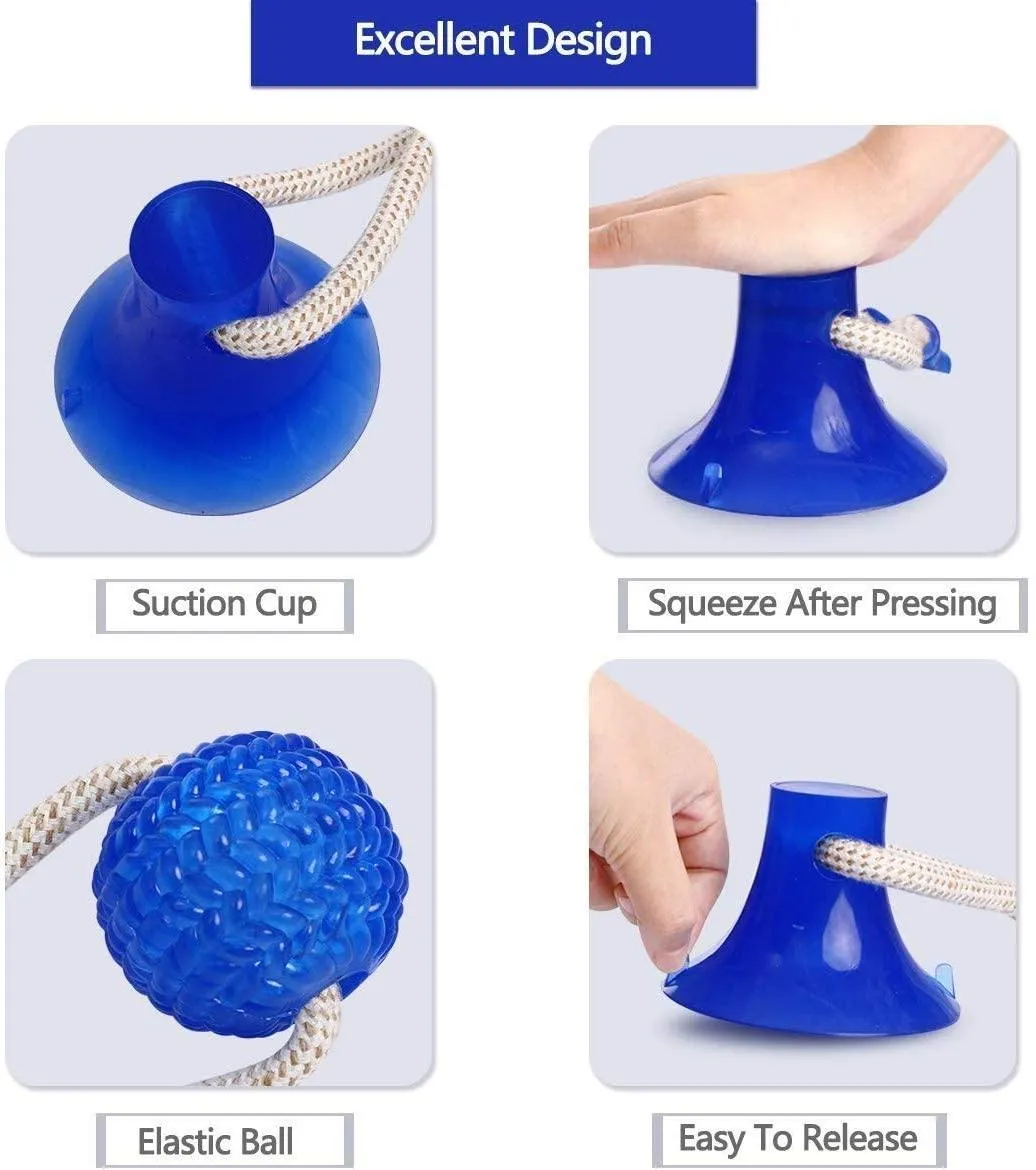 Rubber Ball With Suction Cup | Multifunction Chew Toy