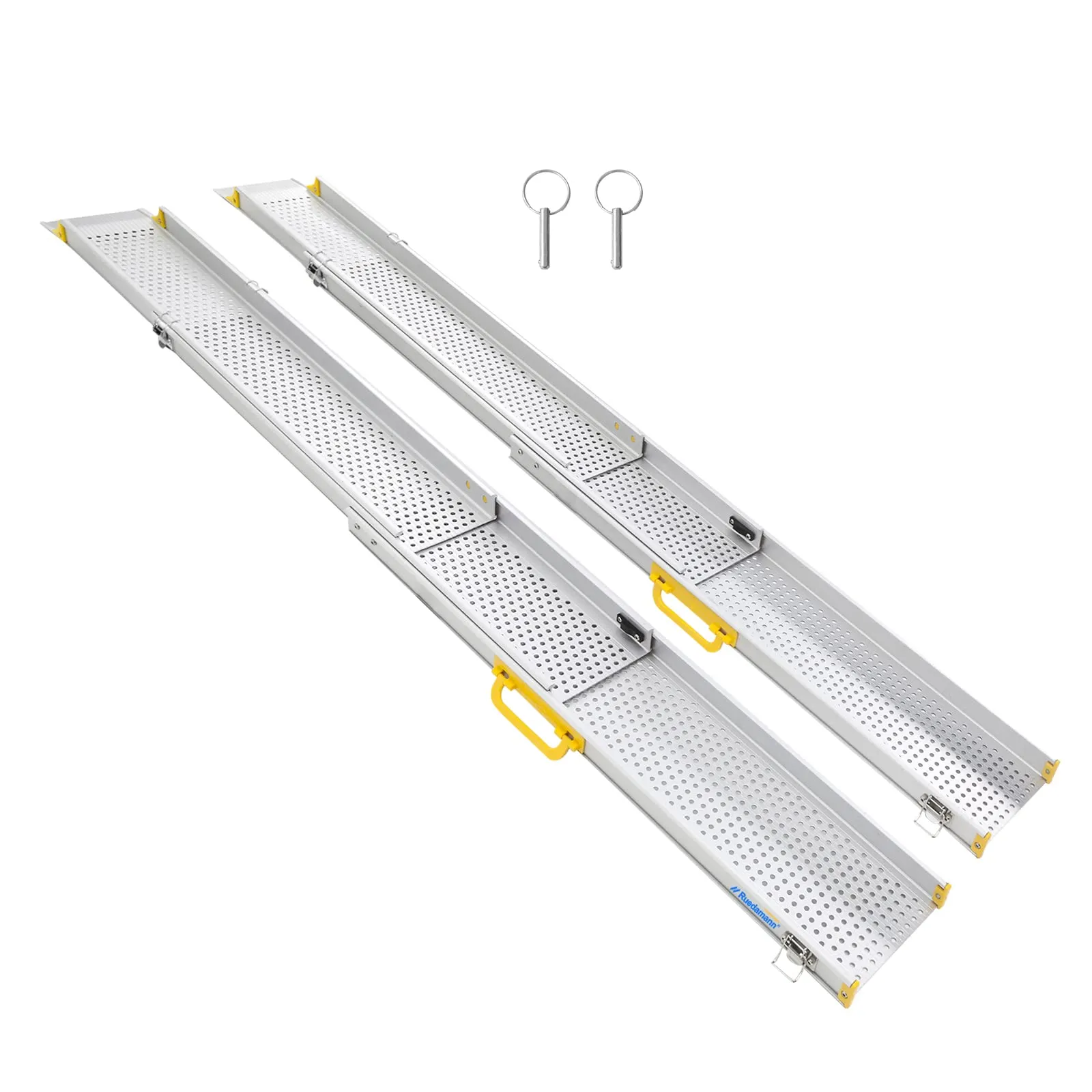 Ruedamann® 8.9" W Adjustable Three Section Wheelchair Ramp 1 Set