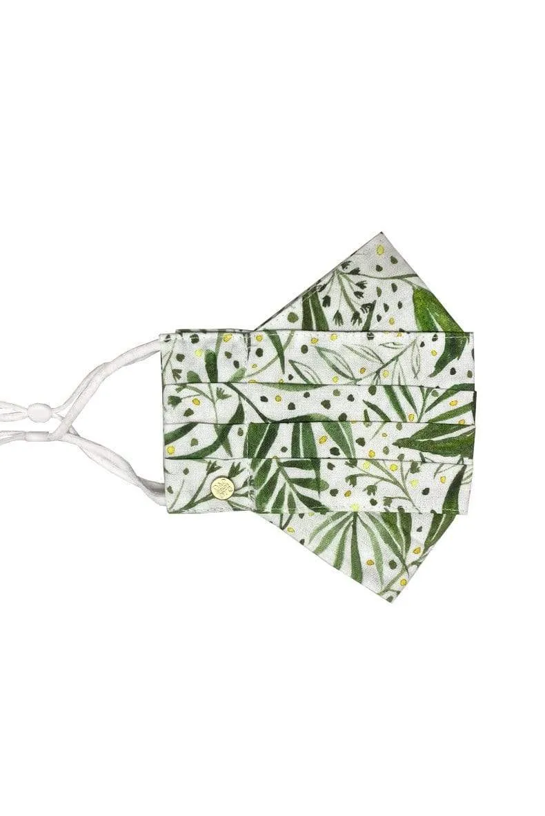 Safely Sip Mask Green Botanical