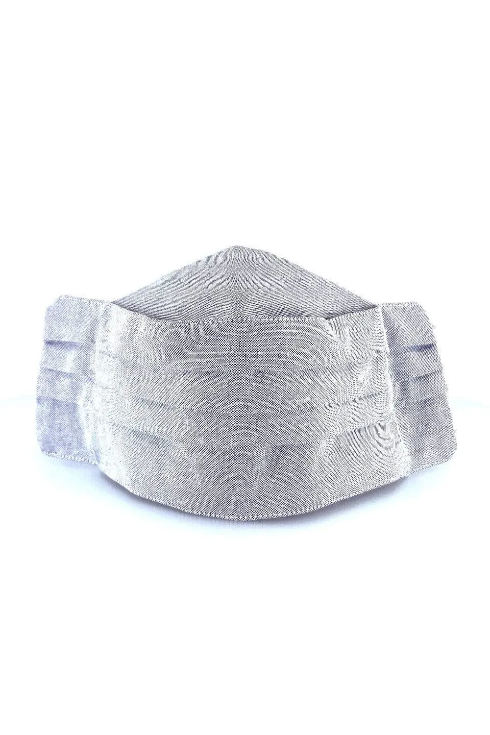 Safely Sip Mask in Grey Denim
