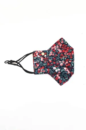 Safely Sip Mask in Winter Garden Floral