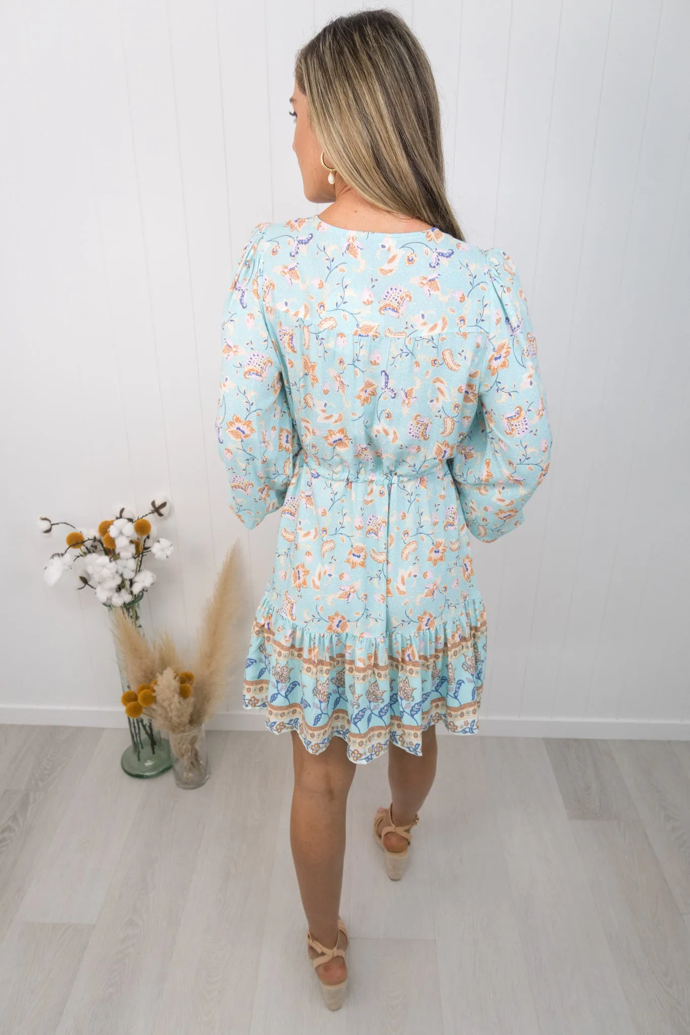 Saffron Dress -Blue
