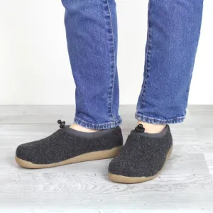 Sanita Stromo Unisex Slipper in Charcoal Size 38