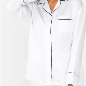 Sateen Long Sleeve PJ Shirt