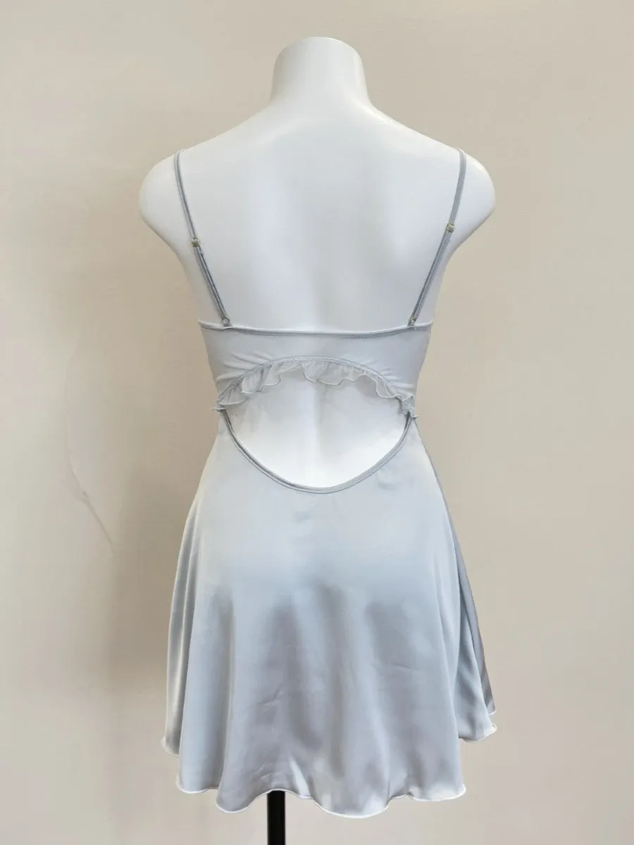 Scallop Lace Slits Slip