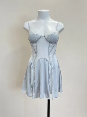 Scallop Lace Slits Slip